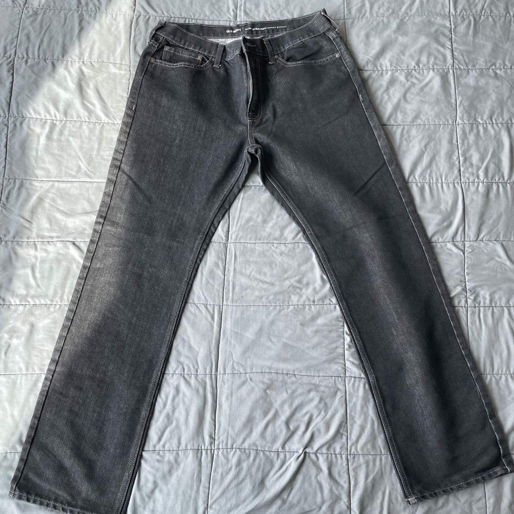 Old Navy Dark Gray Mens Jeans 36W 34L | Zipper Fly